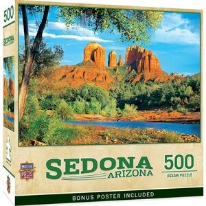 MASTER PIECES Sedona Arizona 500 Piece Jigsaw Puzzle - NWT (BONUS POSTER!)